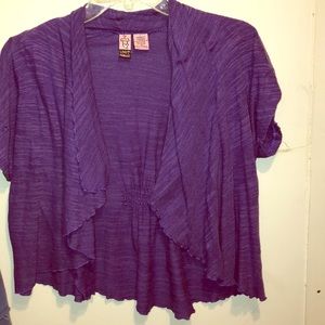 Purple flowy cardigan